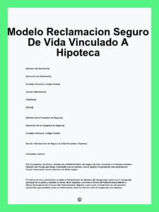 pasos para hacer una reclamacion de vida